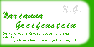 marianna greifenstein business card
